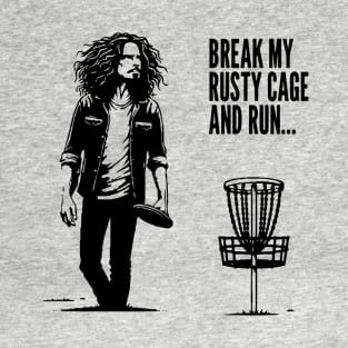 Disc Golf Grunge - Rusty Cage T-Shirt